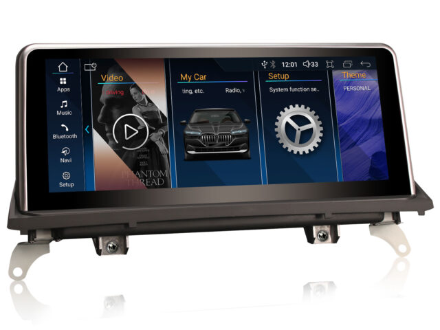 Erisin ES3370I 10.25" Android 14 Autoradio GPS Navigation for BMW X5 E70 X6 E71 2011-2013 CIC System CarPlay Android Auto DAB+ Wifi Bluetooth Canbus