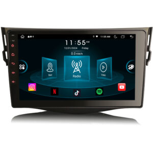 Erisin ES8934R 8-Kern Android 14.0 Autoradio GPS Navigation CarPlay Android Auto WiFi 4G DAB+ OBD2 IPS Touchscreen Für Toyota RAV4