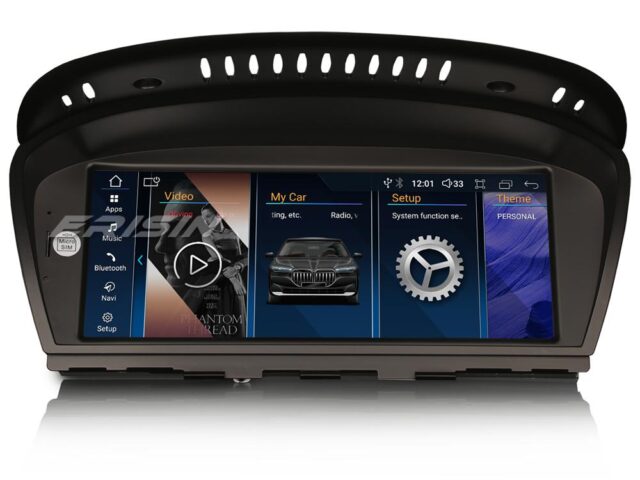 Erisin ES3360I 10.25" Android 14 Autoradio GPS Navigation für BMW E90 E91 E92 E93 E60 E61 E63 E64 CIC System CarPlay Android Auto DAB+ Wifi Bluetooth