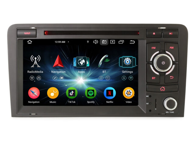 Erisin ES6527A 7 Zoll Android 14 Autoradio GPS Navigation Für AUDI A3 S3 RS3 RNSE-PU CarPlay Android Auto DAB+ Canbus DSP IPS Touchscreen