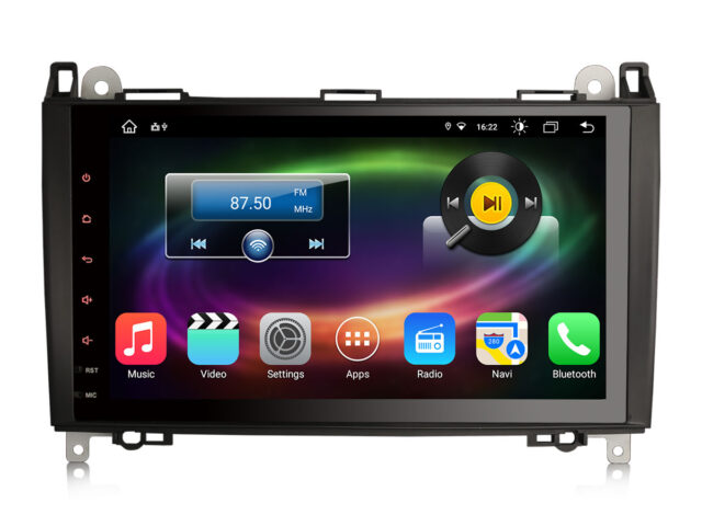 Erisin ES8890B 9" Android 14 Autoradio GPS Navigation For Mercedes A/B Class W169 W245 Sprinter Viano VW Crafter CarPlay Android Auto DAB+ Canbus