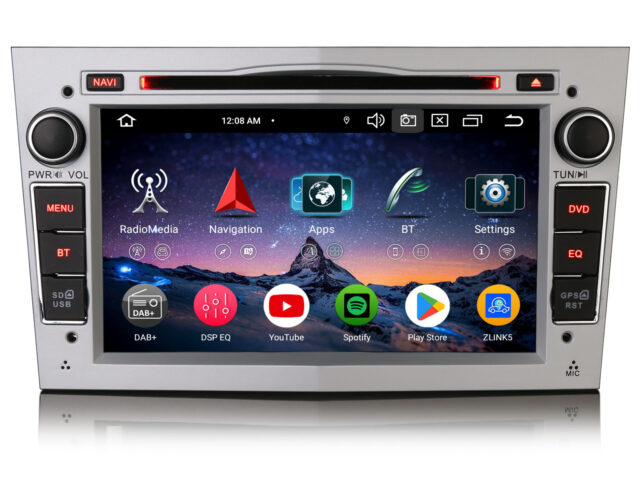 Erisin ES6760PSM 7 Inch Android 14 Autoradio GPS Navigation CD DVD For Opel Astra H Corsa C/D Signum Meriva Zafira CarPlay Android Auto DAB+