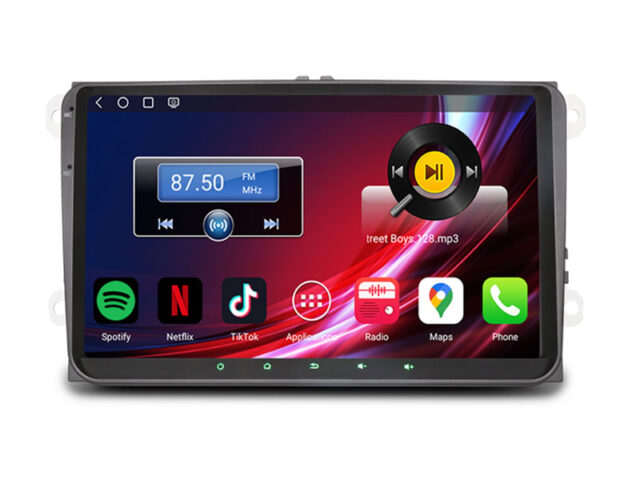 Erisin ES6691V All-in-One Android 14 Car Stereo for VW Golf Passat/SKODA/SEAT Snapdragon 4GB RAM 9" HD Wireless CarPlay Android Auto 4G LTE DSP Hi-Fi