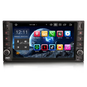Erisin ES8512C 7 inch 8-Core Android 14 Car Stereo GPS For Toyota Corolla RAV4 Vios Hilux Support Wireless CarPlay DAB+ Navigation OBD2 Wifi FM/AM
