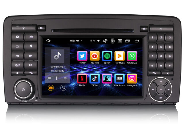 Erisin ES8581R 7 inch 8-Core Android 14 Car Stereo Sat Nav GPS CarPlay DAB+ Canbus Navigation CD Player RDS For Mercedes Benz R-Class W251