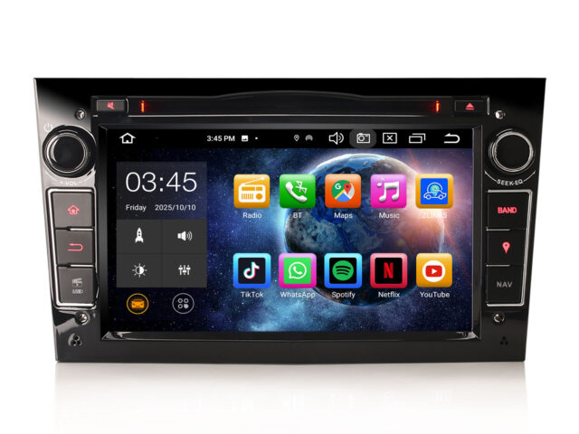 Erisin ES8560PB 8-Core Android 14 Car Stereo Sat Nav CarPlay DAB+ CD Bluetooth DSP Für Vauxhall Astra Zafira Signum Corsa C/D Meriva Antara