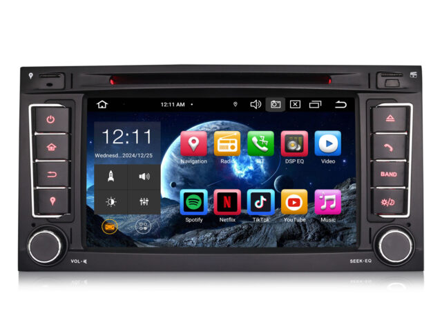 Erisin ES8556T 8-Kern Android 14 Car Stereo Sat Nav CarPlay DAB+ Android Auto BT5.0 Canbus RDS DSP For VW T5 Multivan Touareg