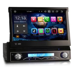 Erisin ES8588U 8-core Android 14 Detachable Car Radio GPS Navi CarPlay DAB+ Android Auto BT5.0 DSP WLAN CD DVB-T2 OBD2 RDS USB 4G