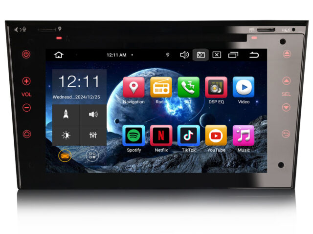 Erisin ES8573P 8-Kern Android 14 Car Stereo Sat Nav CarPlay DAB+ Android Auto BT5.0 SWC RDS DSP For Vauxhall Zafira Vectra Corsa C/D Astra H Meriva