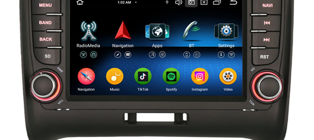 Erisin ES5577A IPS Screen Android 16.0 Car Stereo GPS Sat Navi Radio For AUDI TT MK2 (2006-2014) DSP 4G LTE Wireless Car