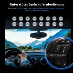 Erisin 8-Core Android 14 2 Din Lettore DVD Autoradio GPS Navigatore per Alfa Romeo 159 Sportwagon Brera Spider 6.2 IPS Supporta Bluetooth 5.0 Wireless CarPlay Android Auto WiFi DSP FM CANbus 4GB+64GB