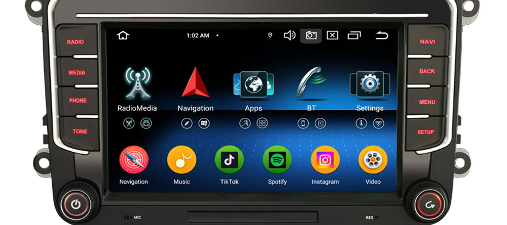 Erisin ES5534V IPS Android 14 Car Stereo GPS SatNav Radio For VW Amarok Crafter Caddy Polo 6R Transporter T6 Skoda Yeti