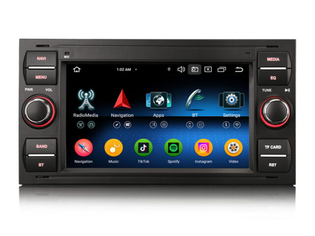 Erisin ES5566FB Android 16 Car Stereo For Ford Focus II S/C-Max Galaxy Fiesta Kuga Transit Connect GPS Navi Auto Radio Carplay DSP BT5.0 Multimedia