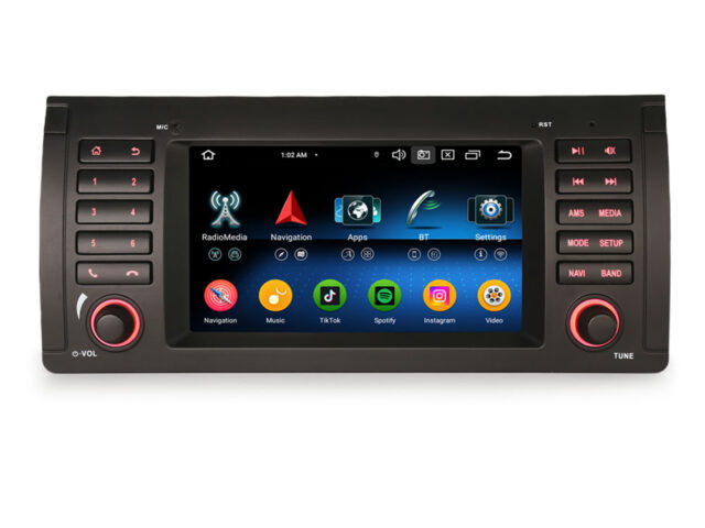 Erisin ES5553B IPS Android 16 Car Stereo GPS Sat Navi Radio For BMW X5 E53 Multimedia DSP Wireless CarPlay Auto Radio BT5.0