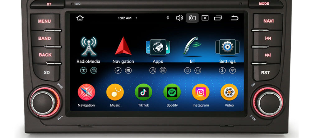 Erisin ES5574A IPS Screen Android 16 Car Stereo GPS SatNav Radio For AUDI A4 S4 RS4 8E 8F B9 B7 RNS-E SEAT EXEO DSP 4G L