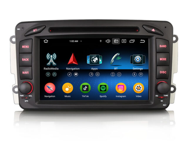 Erisin ES6563C Android 16 Autoradio Bluetooth GPS Navi For Mercedes Benz C/CLK/G/A Class W203/W209/W463/W168 Car Stereo DVD WiFi DSP IPS Canbus