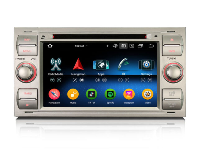 Erisin ES6566FS Android 16 Car Stereo GPS DVD CarPlay For FORD C/S-Max Fiesta Transit Focus Galaxy Kuga Connect AutoRadio WiFi DSP IPS BT5.1