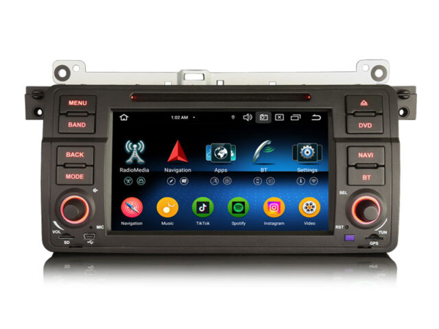 Erisin ES6546B 7" Android 16 Car Stereo DVD GPS Sat for BMW 3er/M3 E46 Rover 75 MG ZT Wireless CarPlay Android Auto Radio TPMS DAB+ DSP BT5.1 IPS