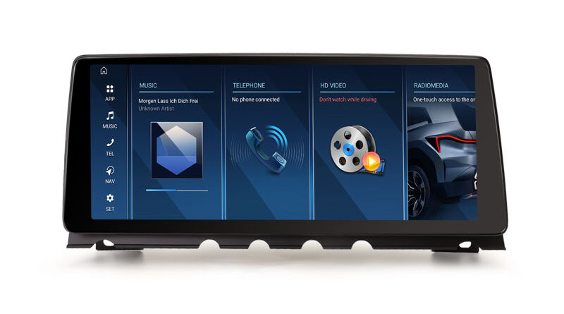 Erisin ES4701i 12.3″ Android 16.0 Car Multimedia Player Screen Upgrade GPS For BMW 7 Series F01/F02 CIC System WiFi 4G B