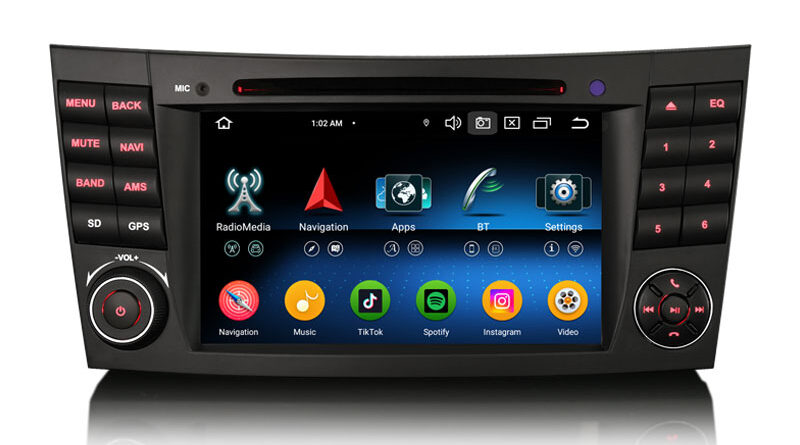 Erisin ES6581E Android 16 Car Radio Bluetooth GPS Navigation For Mercedes Benz E-Class W211 CLS Class W219 Auto DVD Play