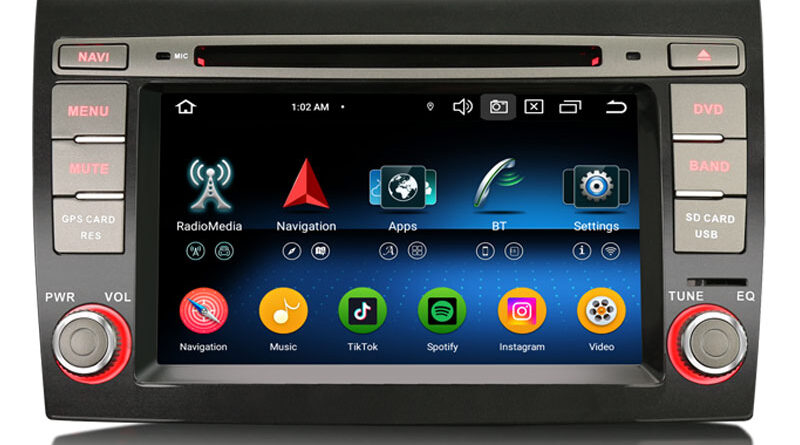 Erisin ES6571F Android 16 Car Stereo GPS DVD CarPlay For Fiat Bravo 2007-2014 Bluetooth 5.1 Android Auto DAB+ WiFi DSP C