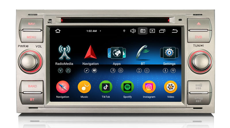 Erisin ES6566FS Android 16 Car Stereo GPS DVD CarPlay For FORD C/S-Max Fiesta Transit Focus Galaxy Kuga Connect AutoRadi
