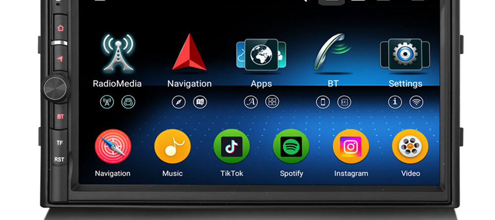 Erisin ES5536U Android 16.0 Universal 2 Din / Nissan Car Multimedia Stereo GPS Navigation CarPlay Auto Radio WiFi OPS DS