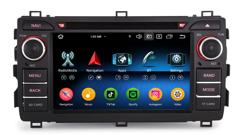 Erisin ES6518A 7″ Toyota AURIS Hybrid Touring Sports 2 E180 Android 16.0 Car Stereo DSP CarPlay & Auto GPS TPMS DAB+ 4G
