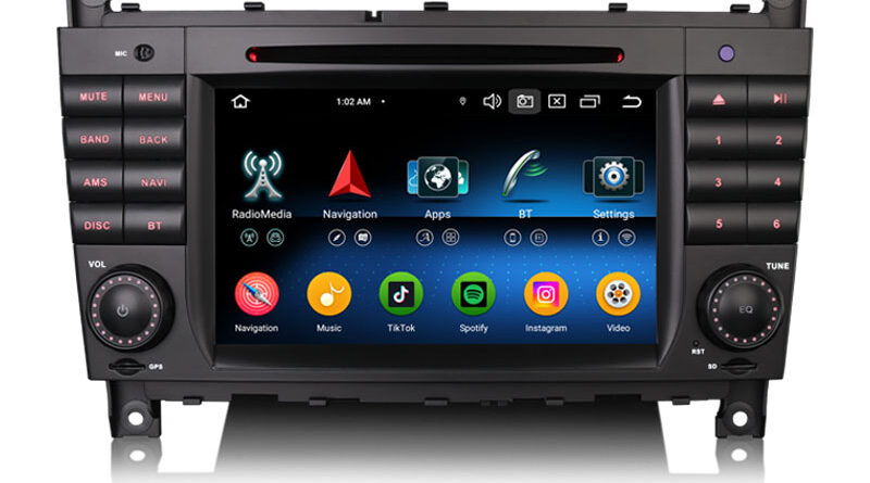 Erisin ES6569C Android 16 Autoradio Bluetooth GPS Navi For Mercedes Benz C/CLC Class W203 G-Class W463 Car Stereo DVD Wi