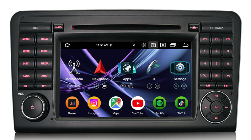 Erisin ES9183L 8GB+128GB DSP Android 16.0 Car DVD CarPlay Auto GPS DAB+ Canbus for Mercedes-Benz ML-Class W164 GL-Class