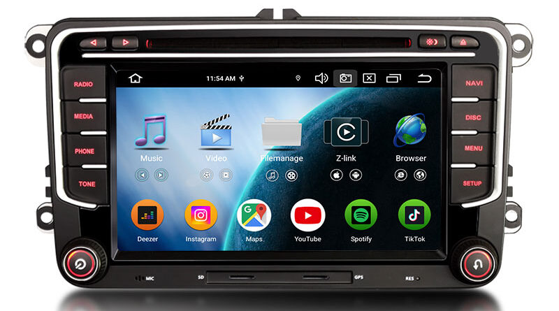 Erisin ES9134V 8G+128G Android 16 Car Stereo CarPlay & Auto GPS 4G DAB+ for VW Amarok Crafter Caddy Polo 6R Transporter