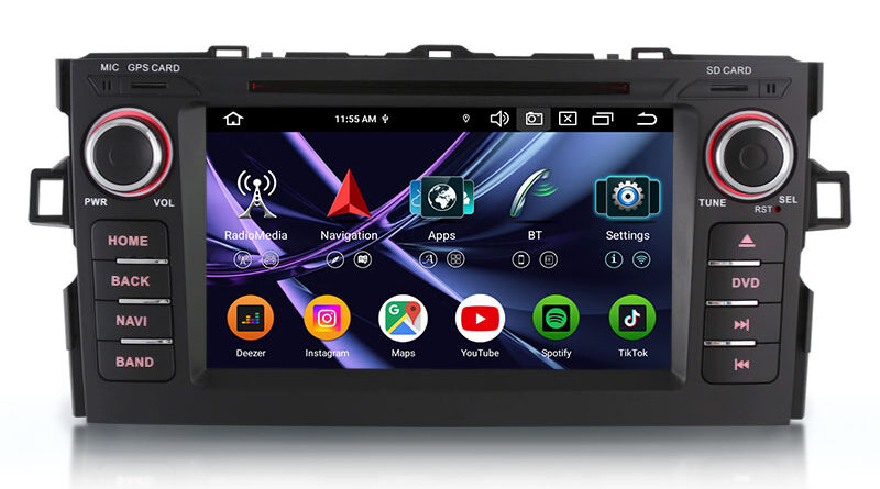 Erisin ES9117A 8G+128G Android 16.0 Car Stereo for Toyota AURIS (2007-2012) CarPlay & Auto GPS 4G DAB+ Multimedia System