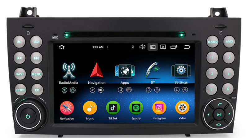 Erisin ES6540S 7″ IPS Android 16.0 Car DVD Player GPS DSP 4G LTE Wireless CarPlay Auto Radio For Mercedes-Benz SLK Class