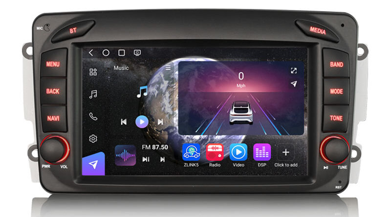 Erisin ES9063C 8GB+128GB Android 16 Car Stereo for Mercedes Benz C/CLK/G/A Class W203 W209 W463 W168 Wireless CarPlay An