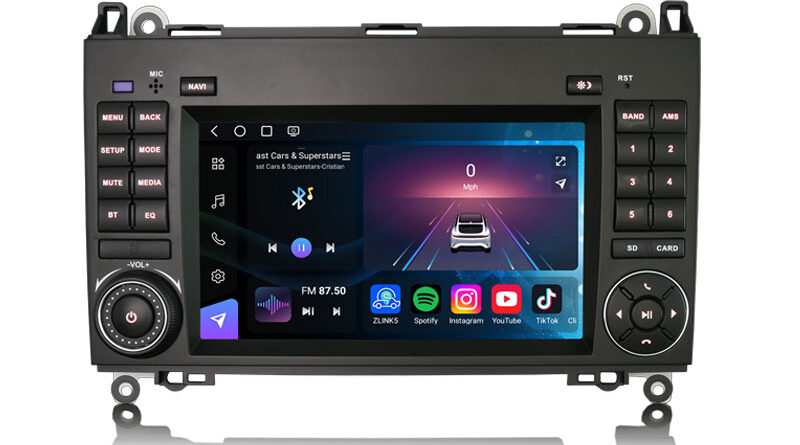 Erisin ES9072B Android 16 Car Stereo for Mercedes-Benz A-Class W169 B-Class W245 Sprinter Viano Vito VW Crafter 7″ IPS 8