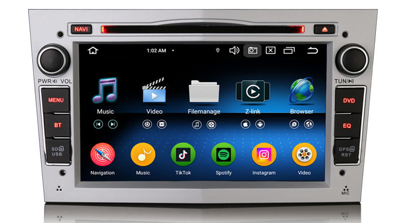 Erisin ES6560PS 7″ DSP Android 16.0 Car Stereo DVD for Opel Vauxhall Vivaro Astra Corsa Zafira Wireless CarPlay & Auto G