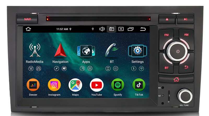 Erisin ES9128A 8G+128G Android 16 Car Multimedia DVD For AUDI A4 S4 RS4 8E 8F B9 B7 RNS-E SEAT EXEO Stereo Radio DSP Car