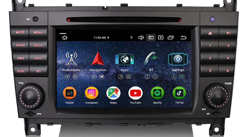 Erisin ES9169C 8GB+128GB DSP Android 16.0 Car DVD CarPlay Auto GPS 4G DAB+ for Mercedes Benz G-Class W463 CLC Class C-Cl