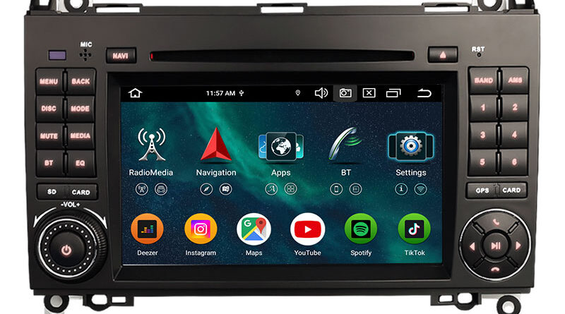 Erisin ES9172B 8GB+128GB DSP Android 16.0 Car DVD CarPlay Auto GPS for Mercedes-Benz A-Class W169 B-Class W245 Sprinter