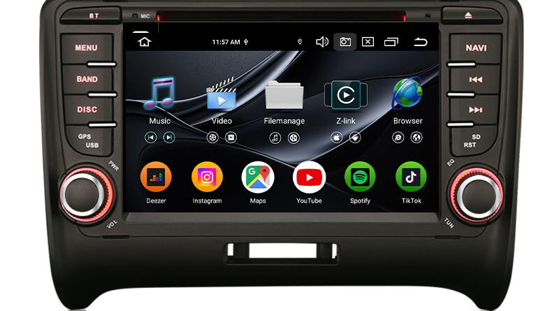 Erisin ES9177A 8G+128G DSP Android 16.0 Car DVD CarPlay & Auto GPS TPMS DAB+ Canbus IPS for AUDI TT MK2 2006-2014 Stereo