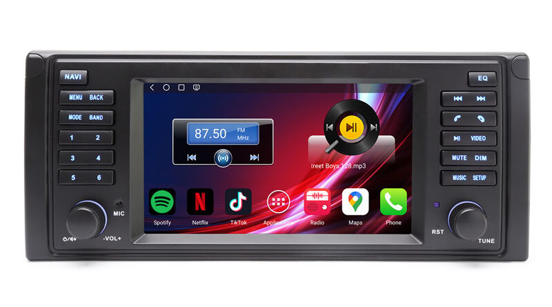 Erisin ES6639B Android 16 Car Stereo for BMW 5 Series E39 1996-2003, Wireless Apple CarPlay Android Auto, 4G LTE, DSP Hi