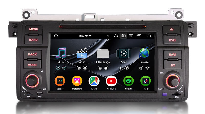 Erisin ES9146B 8GB+128GB For BMW E46 M3 Rover 75 MG ZT Android 16.0 Car Stereo CarPlay & Auto Radio GPS 4G DAB+ DSP Canb