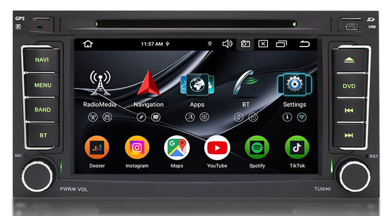 Erisin ES9105T 8G+128G Android 16.0 Car Multimedia DVD For VW T5 Multivan 2004-2009 Stereo Radio DSP CarPlay & Auto 4G L