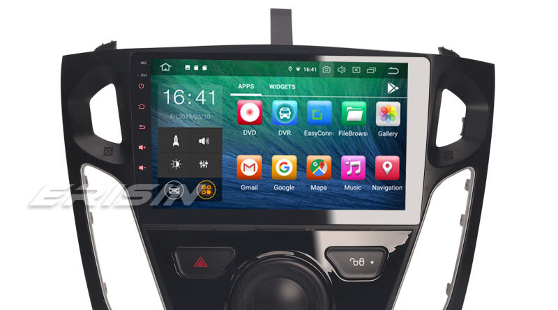 Erisin ES7995F 9″ Octa-Core Android 9.0 Car Stereo GPS Sat Nav DAB+ DVR WiFi OBD DTV FORD Focus