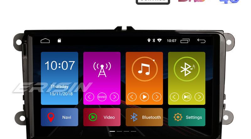 Erisin ES2901V 9″ Android 9.0 Car Stereo DAB+ GPS DSP for VW Passat Golf 5 Tiguan T5 Polo Jetta