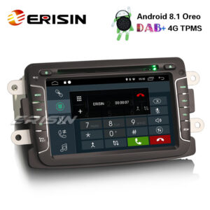 Erisin ES2829D 7″ Android 8.1 DAB+ Car DVD GPS TPMS DTV Autoradio Renault Dacia Duster Dokker Lodgy Sandero