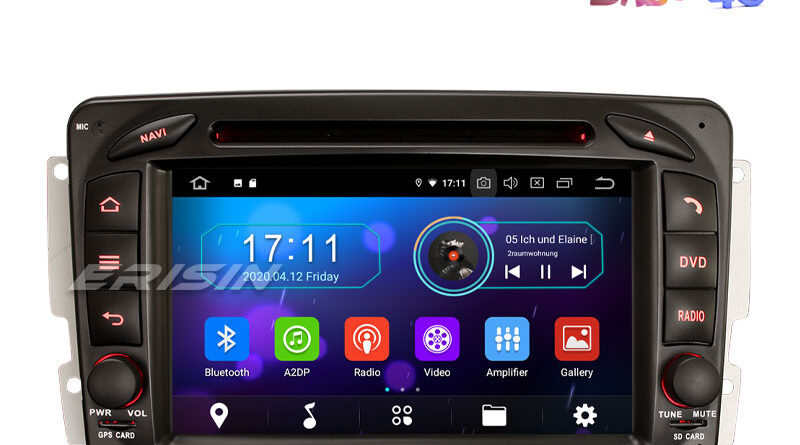 Erisin ES6963C 7″ 8 Core Android 10.0 Car Multimedia with GPS Radio WiFi BT DVD DAB for Benz CLK C209 W209 Viano Vito W2