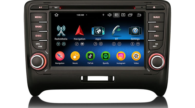 Erisin ES6777TN IPS Android 14 Car DVD GPS for AUDI TT MK2 DSP CarPlay AUTO BT5.0 DAB+ WiFi 4G LTE Stereo System