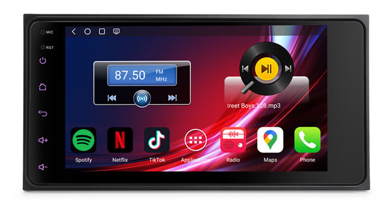 Erisin ES6612C 7″ Octa-Core Qualcomm Android 16.0 Car Radio for Toyota Universal Corolla RAV4 Prado CarPlay & Auto DSP I
