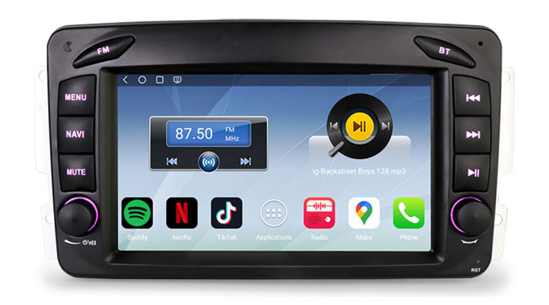 Erisin ES6663C Android 16 Qualcomm Car Stereo For Mercedes Benz Viano Vito G-Class W463 C-Class W203 CLK W209 GPS Navi C